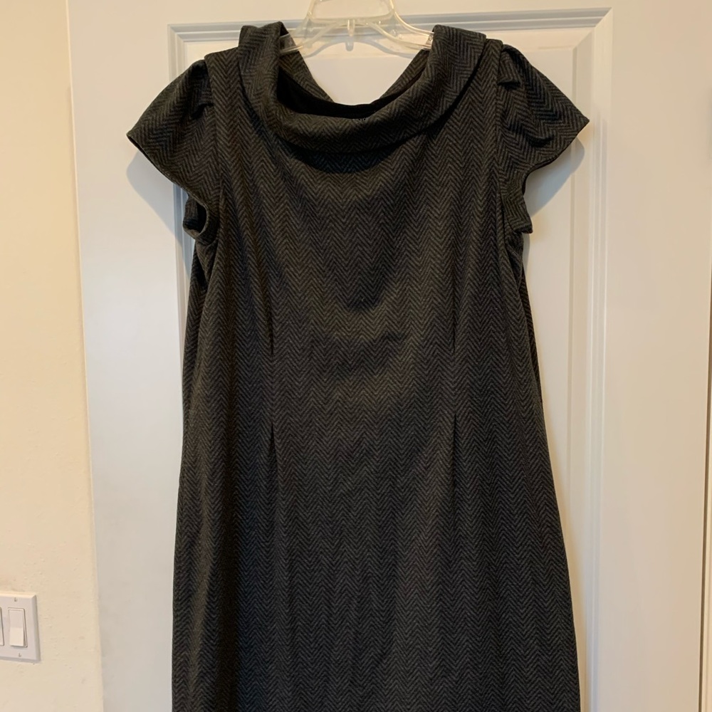 Jones New York tweed print flannel dress.